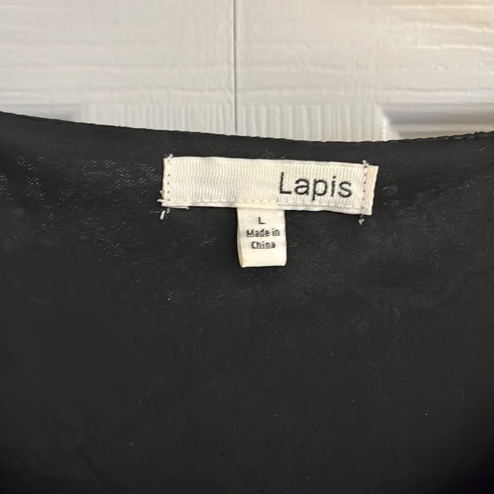 Lapis brand black lace dress- Large - Picture 5 of 7